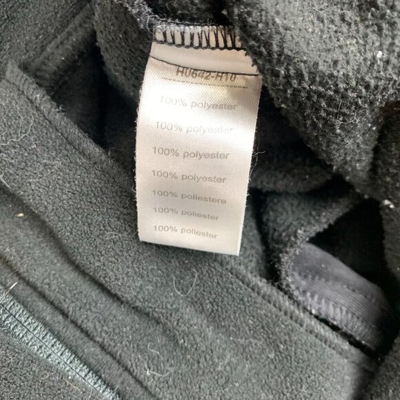 Lacoste Men Sweater Jacket 4 / Medium Black Full Zip Long Sleeve Pockets Thermal - Picture 8 of 9